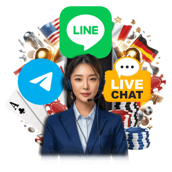 รองรับ LINE, Telegram และ Live Chat